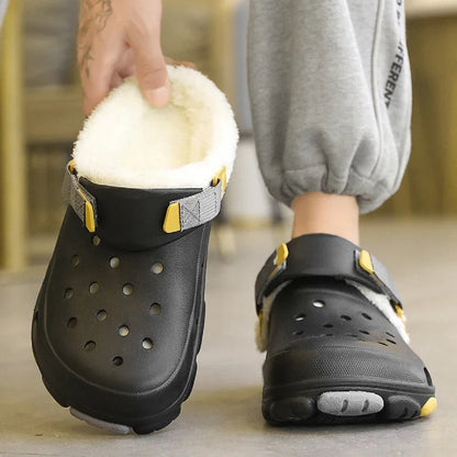 Classic Clogs with Plush Fur Lining for Winter – Unisex Design