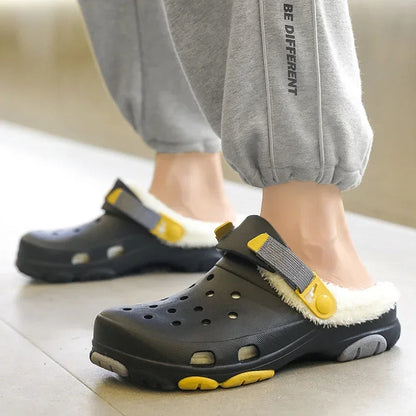 Classic Clogs with Plush Fur Lining for Winter – Unisex Design