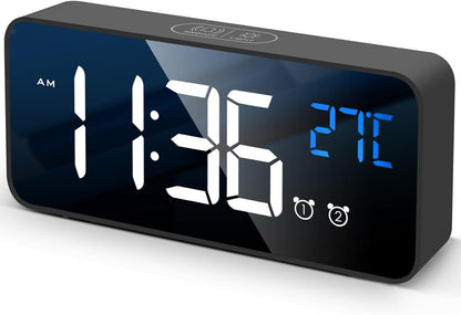 EasyView Digital Clock with Alarm and 11.5-Inch Display