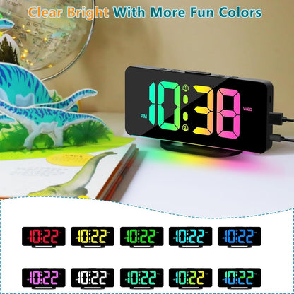 EasyView Digital Clock with Alarm and 11.5-Inch Display