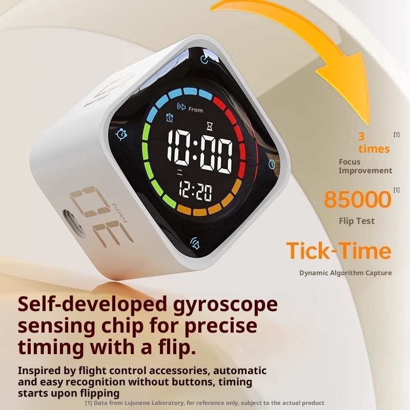 Smart Gravity-Activated Timer with LED Indicator and Dock