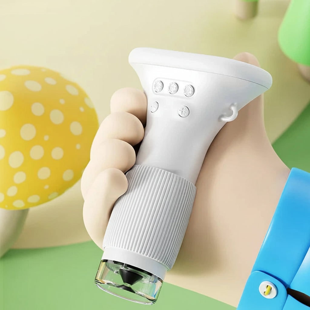 Portable Digital Microscope with LCD Display for Young Explorers