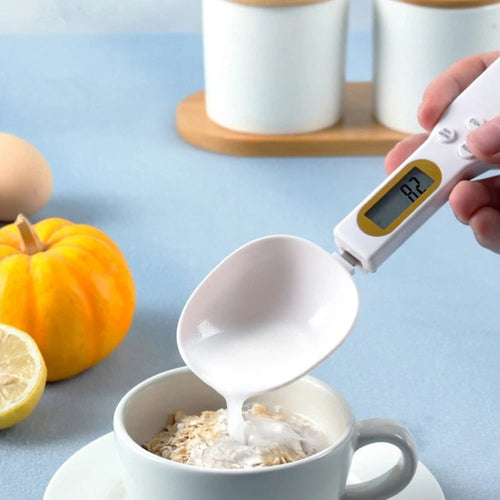 Smart Digital Spoon Scale with Interchangeable Heads and LCD Display