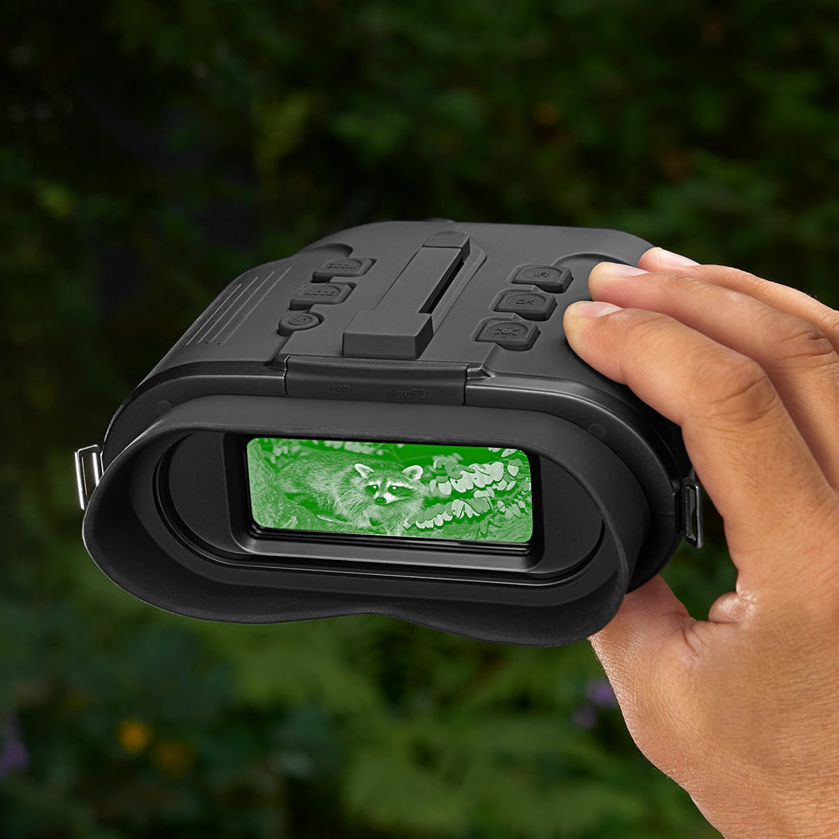 Nighttime Vision Binoculars with LCD Display and Recording Features