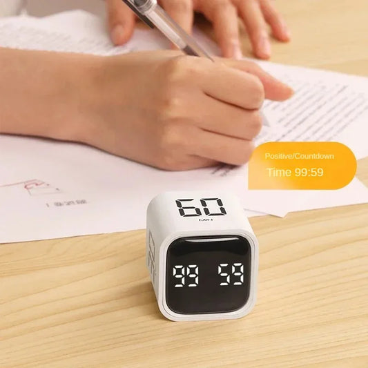 Portable LED Dice Timer with Motion Sensor – Slim Cube Timer