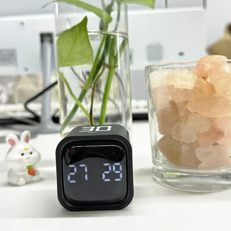 Portable LED Dice Timer with Motion Sensor – Slim Cube Timer