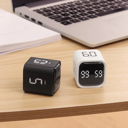 Portable LED Dice Timer with Motion Sensor – Slim Cube Timer