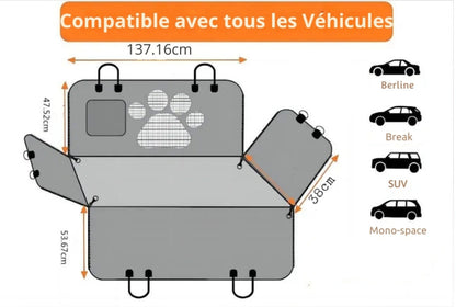 Waterproof Dog Rear Seat Protector Cover