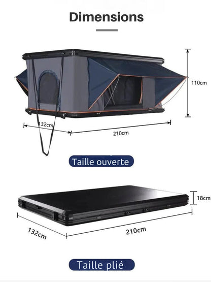 Off-Road Vehicle Rooftop Tent - 4x4 Size