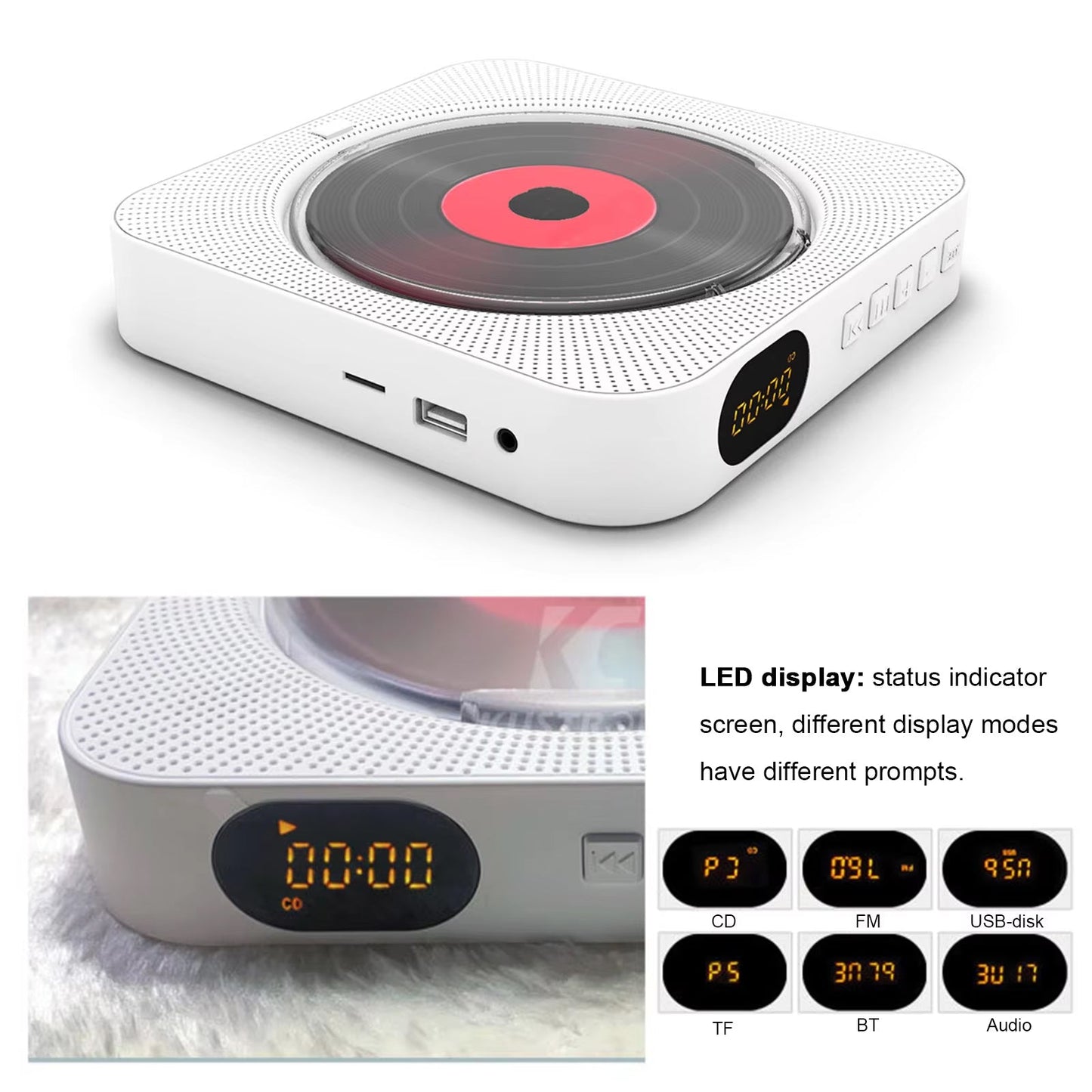 Compact Portable CD Player for Music on the Go