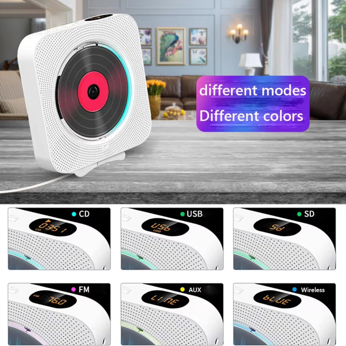 Compact Portable CD Player for Music on the Go