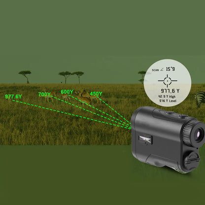 Compact Laser Rangefinder for Hunting - 650 Yard Measurement