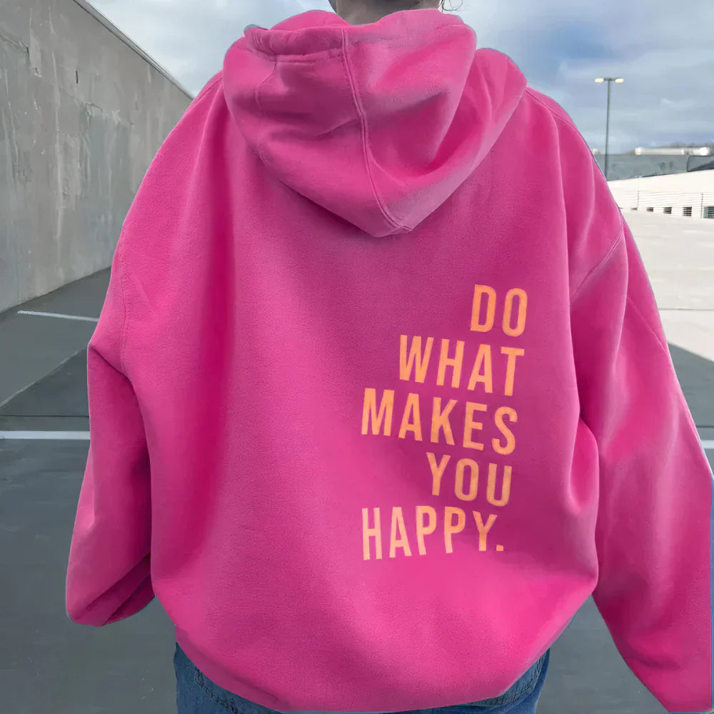 Women's Printed Hoodie Sweatshirt in Fashion Brief Style