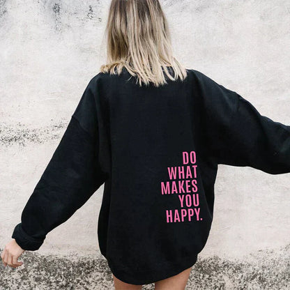 Women's Printed Hoodie Sweatshirt in Fashion Brief Style