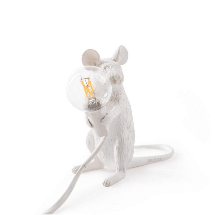 Original Designer Mouse Lamp for Tabletop or Shelf – Doctor Mousey