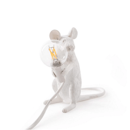 Original Designer Mouse Lamp for Tabletop or Shelf – Doctor Mousey
