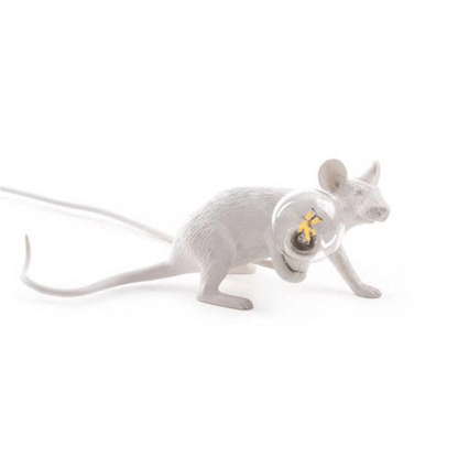 Original Designer Mouse Lamp for Tabletop or Shelf – Doctor Mousey