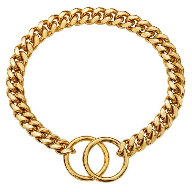 Heavy-Duty Dog Collar Chain with Durable Link Design for Any Breed