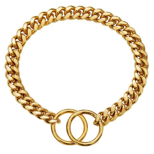 Heavy-Duty Dog Collar Chain with Durable Link Design for Any Breed