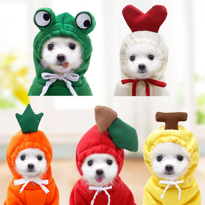 Charming Fleece Hoodie for Small Dogs with Fun Hood Details