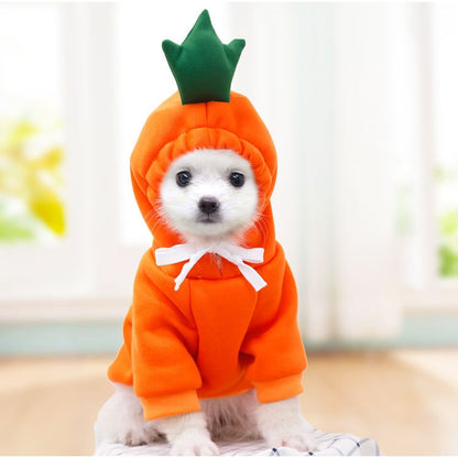 Charming Fleece Hoodie for Small Dogs with Fun Hood Details