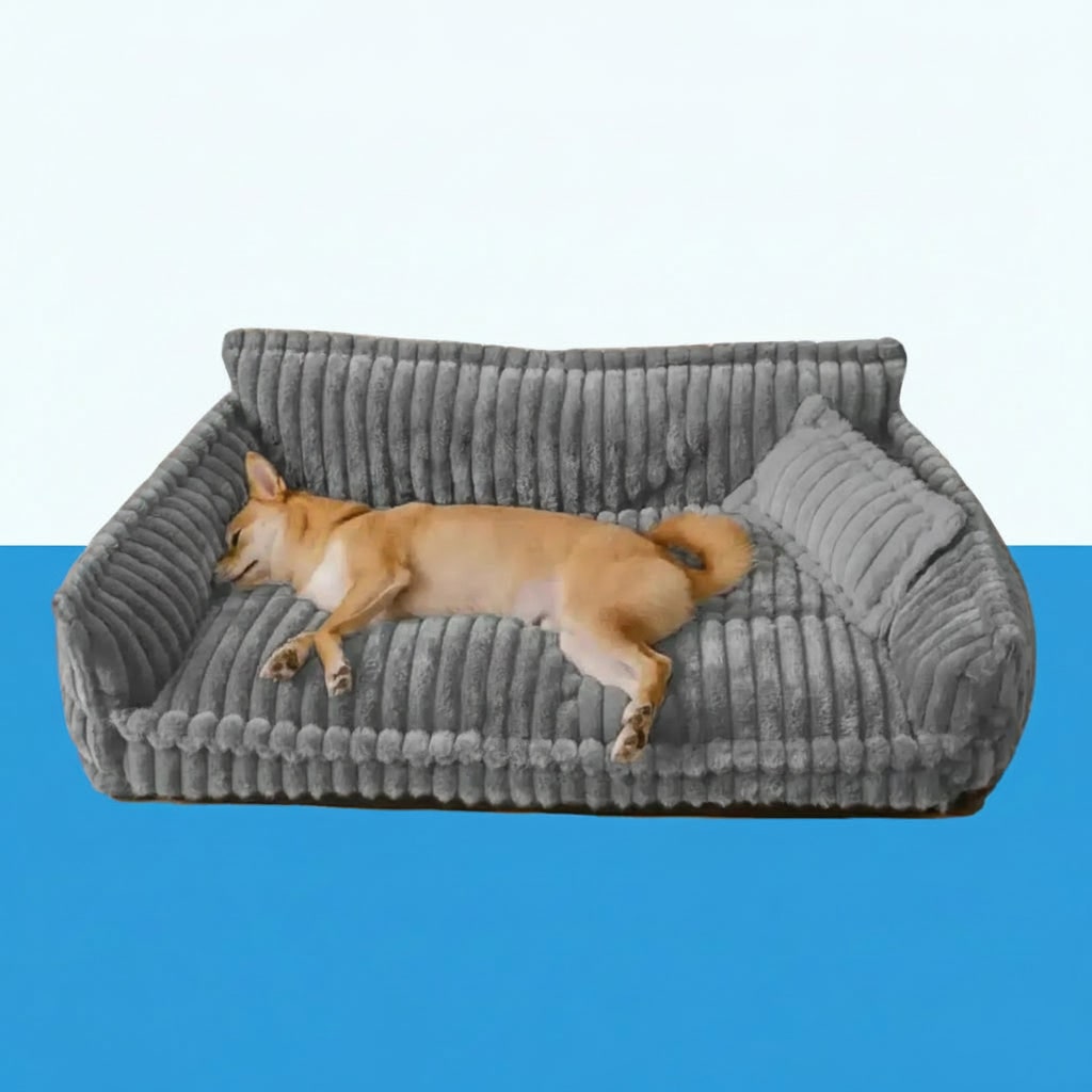 Comfortable Orthopedic Dog Couch with Supportive Bolsters