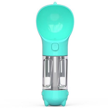 All-in-One Pet Hydration Bottle with Bowl & Waste Bag Holder