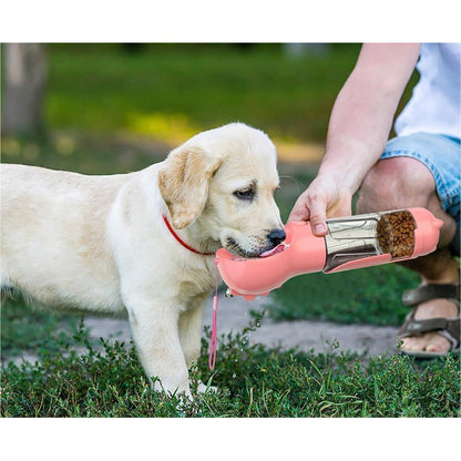 All-in-One Pet Hydration Bottle with Bowl & Waste Bag Holder
