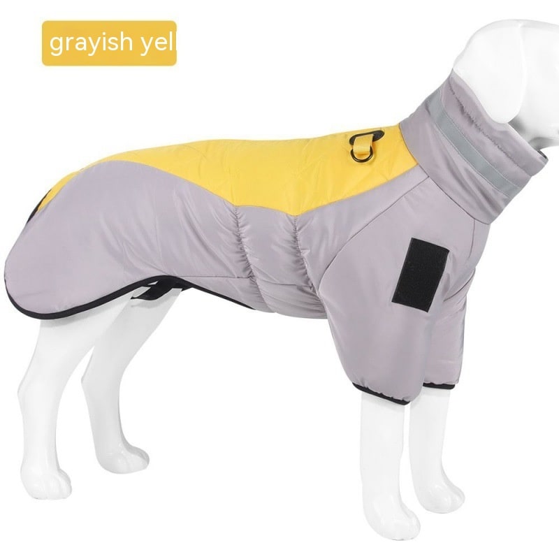 Insulated Winter Coat for Large Dogs with Waterproof Shell