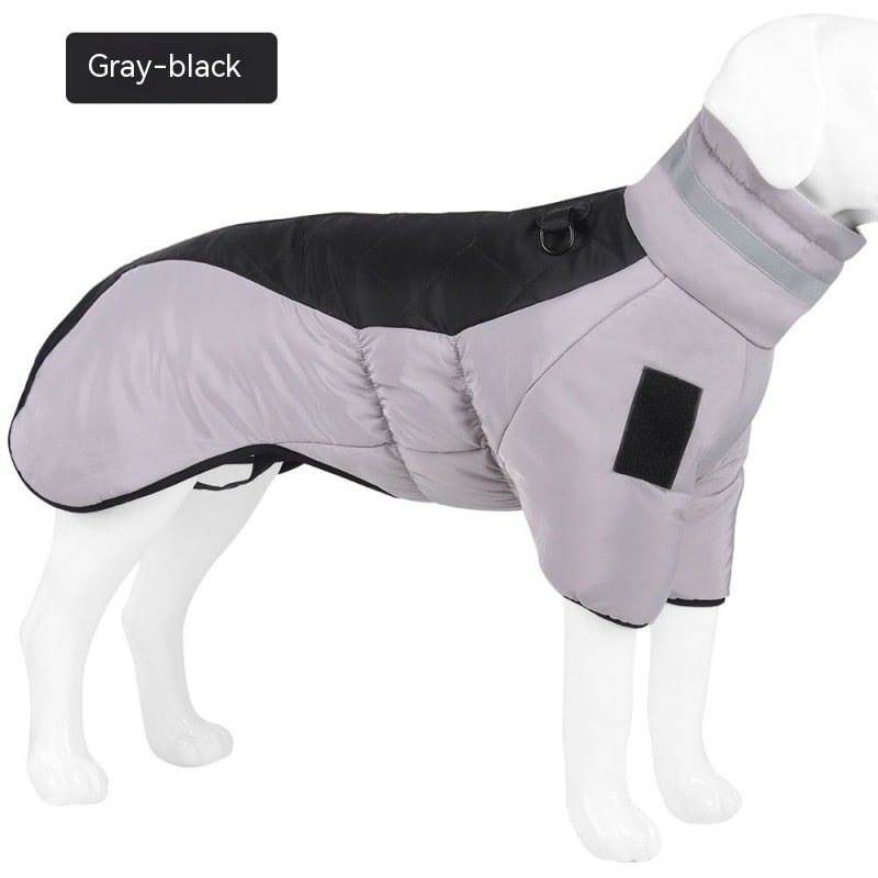 Insulated Winter Coat for Large Dogs with Waterproof Shell