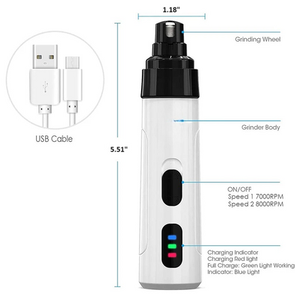 Electric Pet Nail Grinder for Dogs