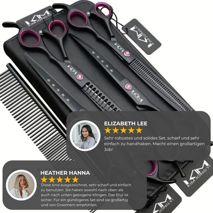 Complete Pet Grooming Scissors Set for Precise Coat Care