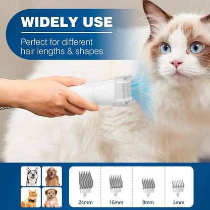 5-in-1 Dog Grooming Set with Pet Hair Vacuum and Clipping Tools