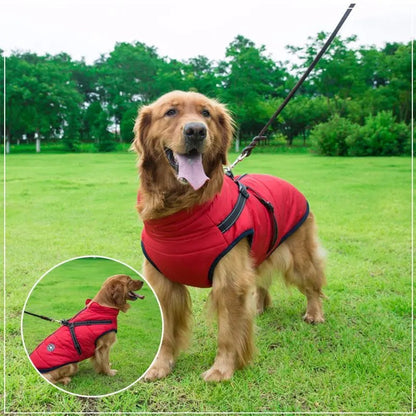 Winter Dog Jacket with Reflective Harness – Waterproof Design