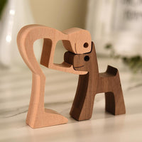 Man and puppy