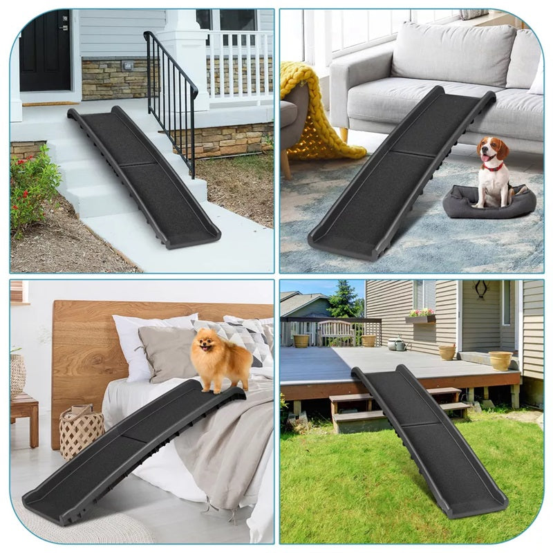 Foldable Pet Ramp with Non-Slip Surface for Easy Access