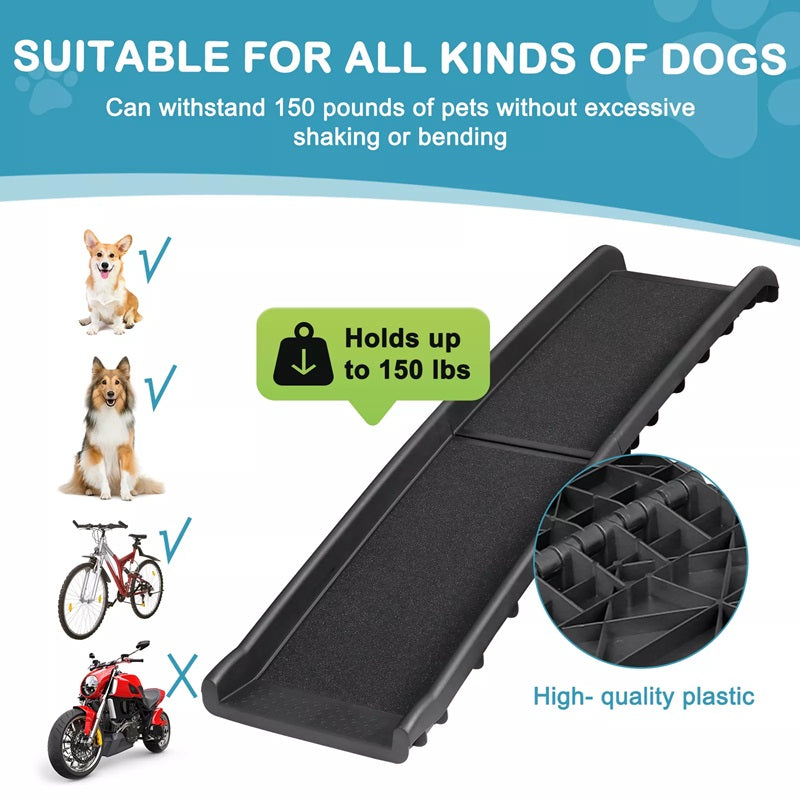 Foldable Pet Ramp with Non-Slip Surface for Easy Access