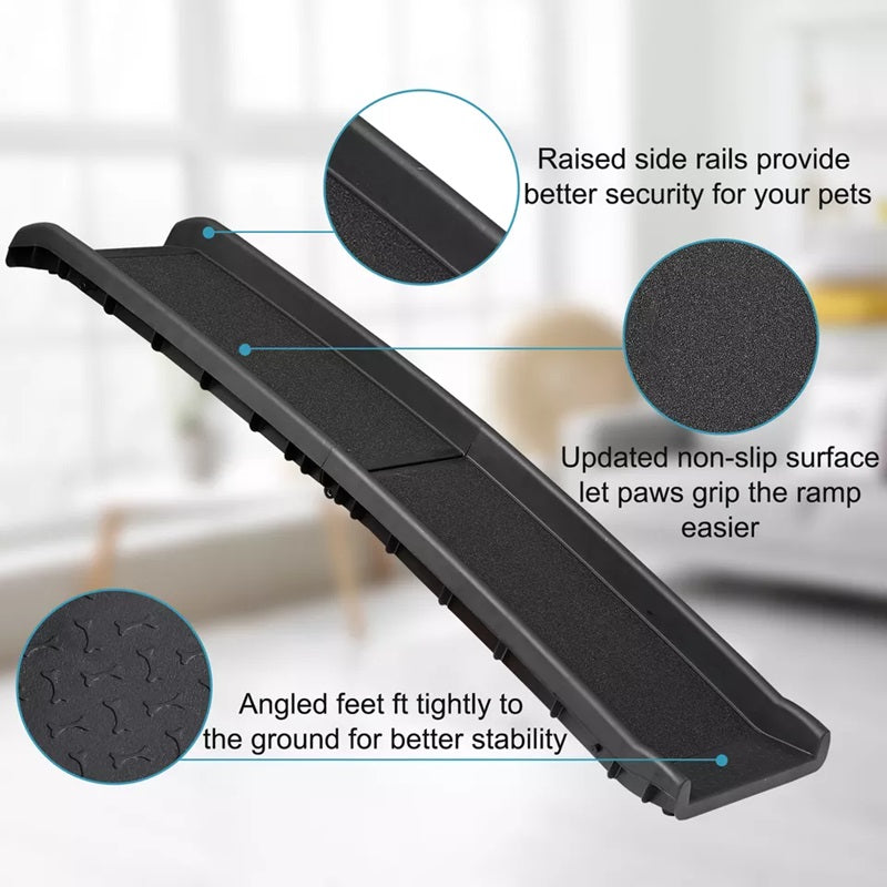 Foldable Pet Ramp with Non-Slip Surface for Easy Access