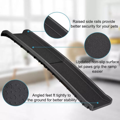 Foldable Pet Ramp with Non-Slip Surface for Easy Access