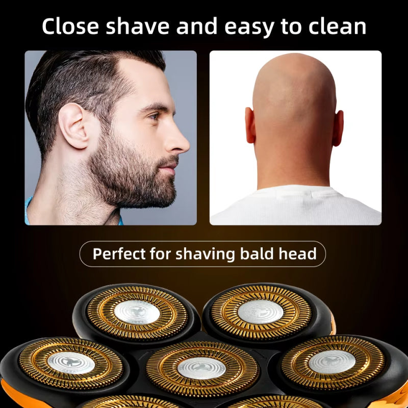 7D Bald Head Shaver and 5-in-1 Grooming Set for Men UK