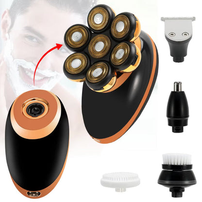 7D Bald Head Shaver and 5-in-1 Grooming Set for Men UK