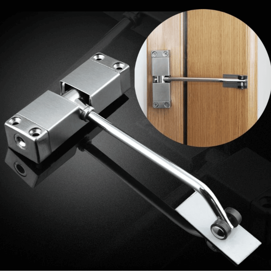 Automatic Door Hinge in Adjustable Stainless Steel
