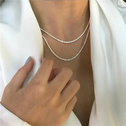 Silver Set of Starry Night Necklaces
