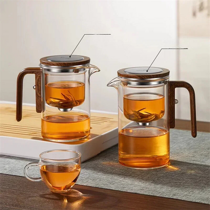 Glass Teapot with Loose Leaf Filter – Ideal for Hot and Cold Tea