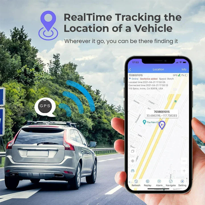 Compact Magnetic GPS Tracker for Easy Location Monitoring
