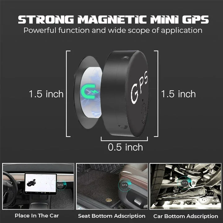 Compact Magnetic GPS Tracker for Easy Location Monitoring