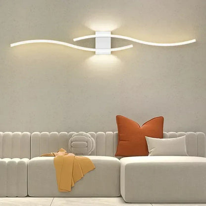 Modern Wave LED Wall Light | Warm White | Energy Efficient Design