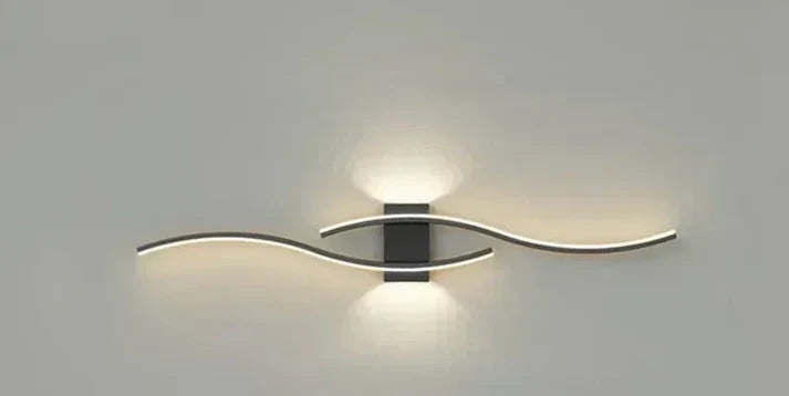 Modern Wave LED Wall Light | Warm White | Energy Efficient Design