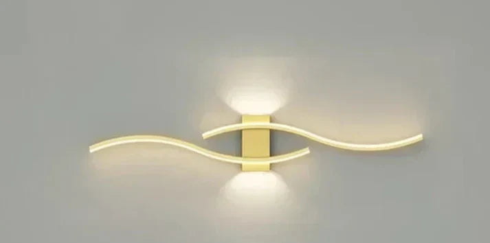 Modern Wave LED Wall Light | Warm White | Energy Efficient Design