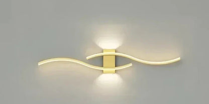 Modern Wave LED Wall Light | Warm White | Energy Efficient Design